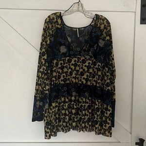 Sheer Free People Trapeze Top